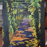 Garden path - acrylic on canvas. NFS