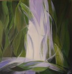 waterfall end - acrylic on board - FOR SALE