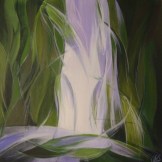 waterfall end - acrylic on board - FOR SALE
