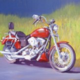 Harley - acrylic on board (Commission from client's photo)- SOLD