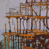 West Pier - acrylic on paper - SOLD